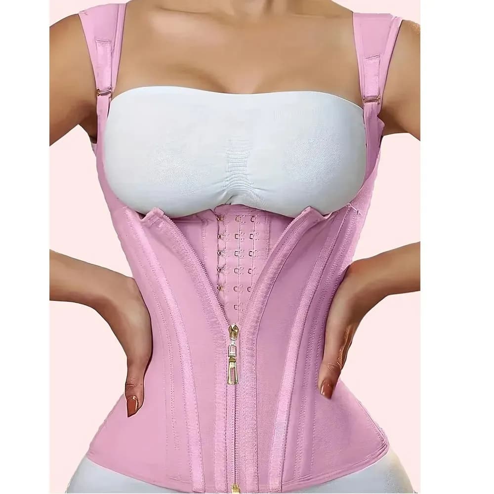 Velastra Zip-Front Sculpt Vest, front view