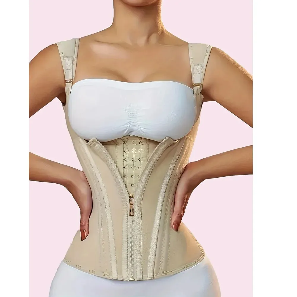 Velastra Zip-Front Sculpt Vest, view 02, structure